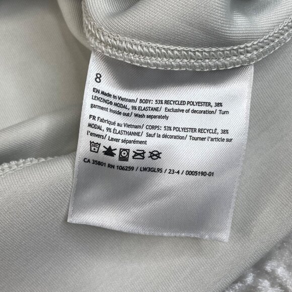 Lululemon Perfectly Oversized Crop Crew Softstreme Light Vapor Gray - Picture 4 of 9